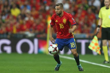 Jordi Alba maç sırasında eylem