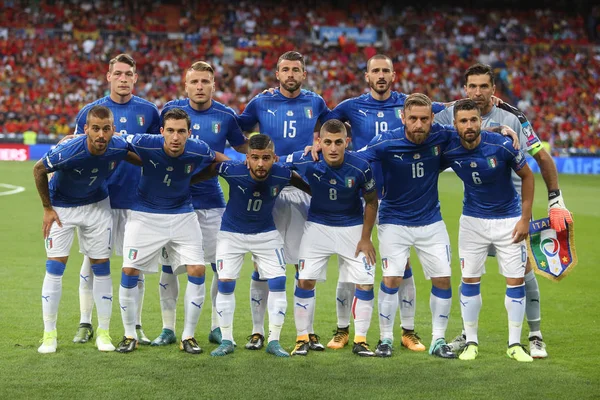 Equipo Italia antes del partido — Foto de Stock