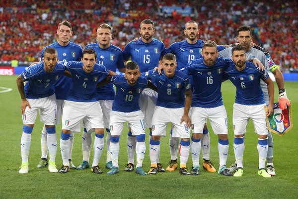 Equipo Italia antes del partido — Foto de Stock
