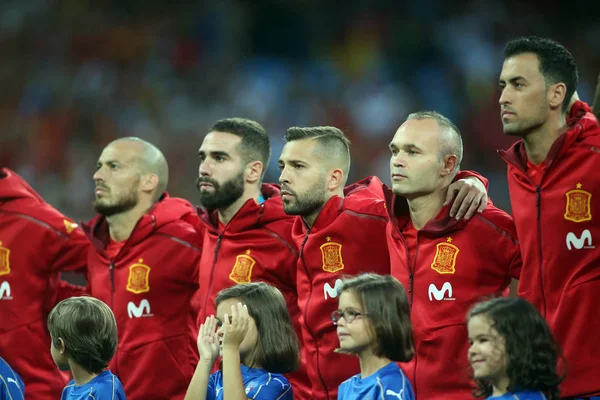 Maçtan önce İspanya takımı