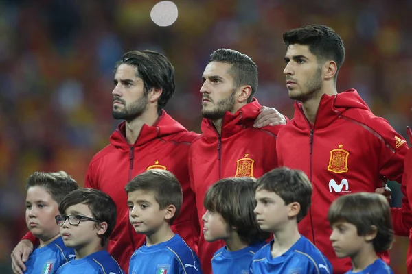 Maçtan önce İspanya takımı