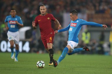 Roma olarak rakip Napoli arasında maç