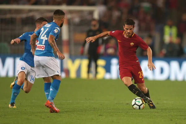 Partido entre AS Roma vs Napoli — Foto de Stock