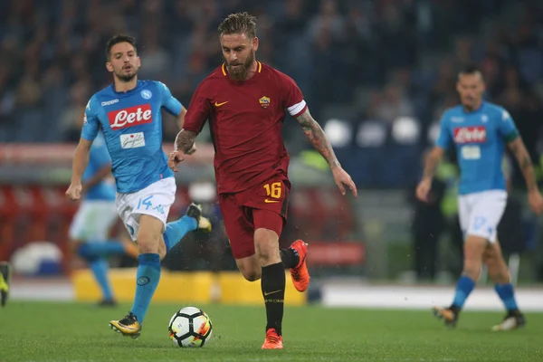 Matchen mellan som Roma mot Napoli — Stockfoto