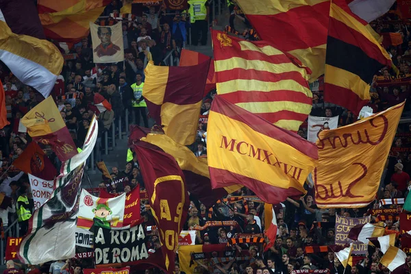 Roma olarak rakip Napoli arasında maç — Stok fotoğraf
