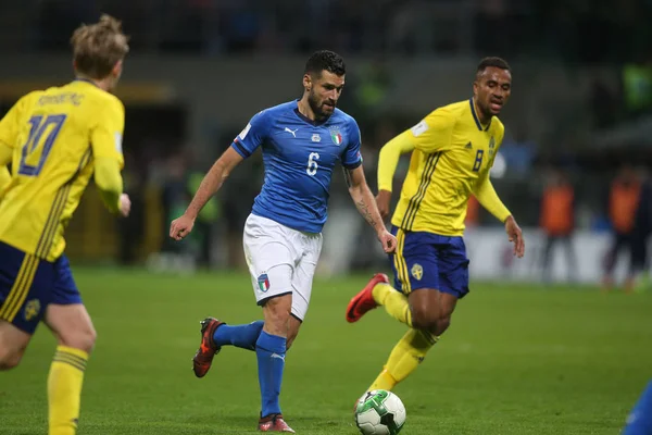 Italia vs Suecia - Clasificatorios de la Copa Mundial de la Fifa — Foto de Stock