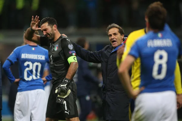 Italie vs Suède - qualifications pour la Coupe du monde de football — Photo