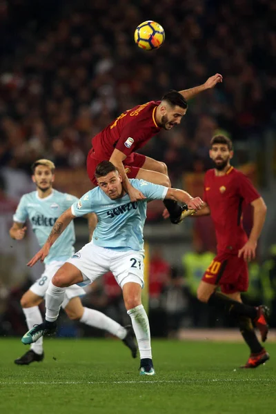 Matchen mellan Roma och Lazio — Stockfoto