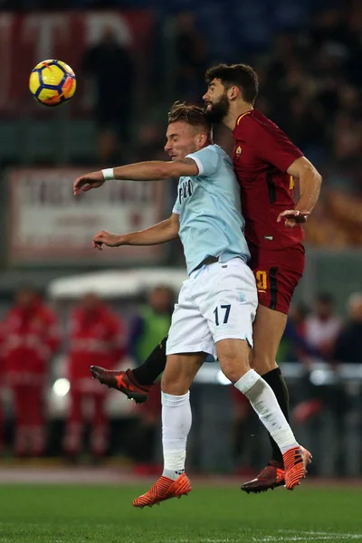 Derby között a romák és a Lazio — Stock Fotó