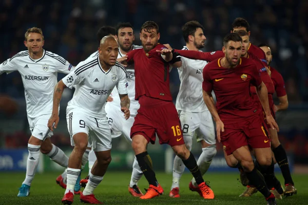 Uefa Champions League partido Roma vs Qarabag —  Fotos de Stock