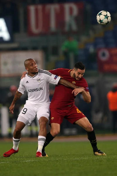 Uefa Champions League partido Roma vs Qarabag —  Fotos de Stock