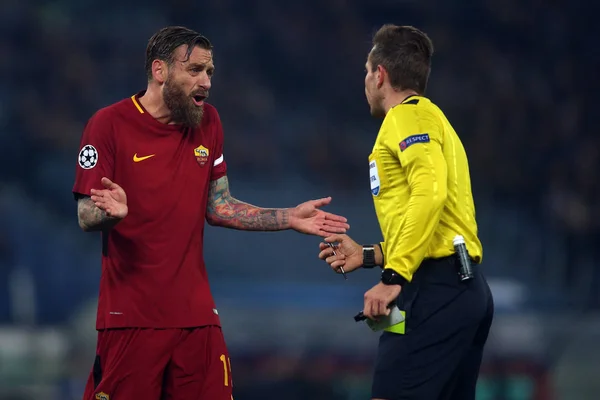 UEFA Champions League wedstrijd AS Roma vs Qarabag — Stockfoto