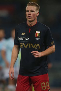Rome, İtalya - 4 Şubat 2018: Hiljemrk maç Lazio rakip Genoa Roma Stadio Olimpico sırasında eylem