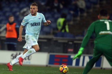 Rome, İtalya - 19 Şubat 2018: Ciro hareketsiz maç Lazio vs Verona Roma Stadio Olimpico sırasında eylem