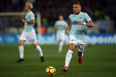 Rome, İtalya - 19 Şubat 2018: Ciro hareketsiz maç Lazio vs Verona Roma Stadio Olimpico sırasında eylem