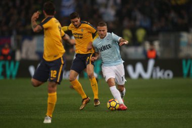 Rome, İtalya - 19 Şubat 2018: Ciro hareketsiz maç Lazio vs Verona Roma Stadio Olimpico sırasında eylem