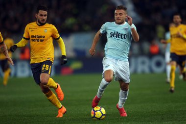 Rome, İtalya - 19 Şubat 2018: Ciro hareketsiz maç Lazio vs Verona Roma Stadio Olimpico sırasında eylem