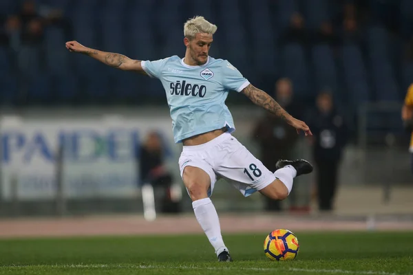 Rome Italie Février 2018 Luis Alberto Action Pendant Match Lazio — Photo