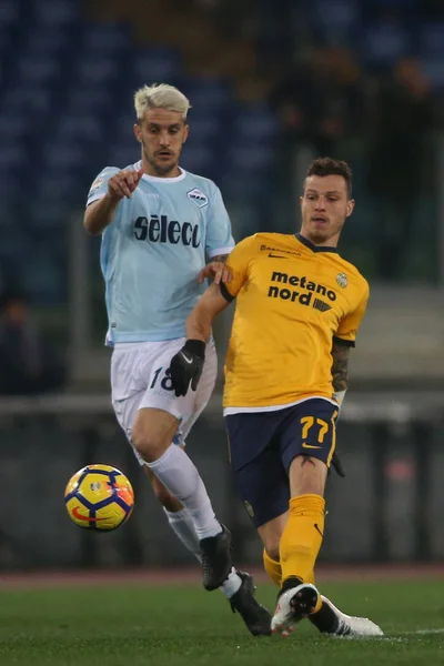 Rome Italie Février 2018 Luis Alberto Action Pendant Match Lazio — Photo