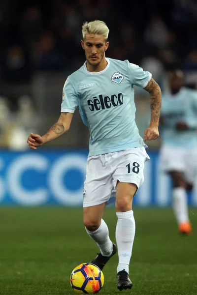 Rome Italie Février 2018 Luis Alberto Action Pendant Match Lazio — Photo