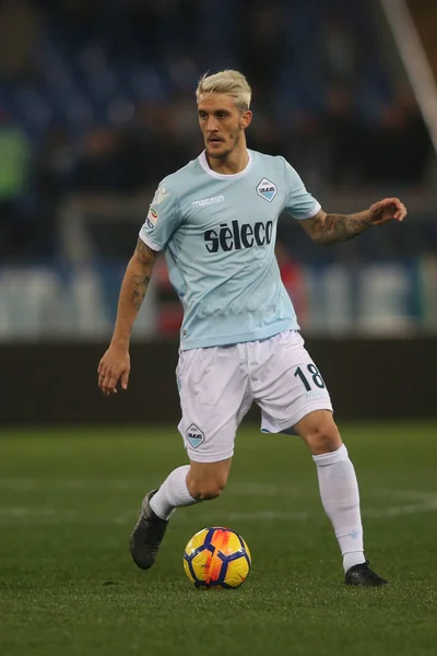 Rome Italie Février 2018 Luis Alberto Action Lors Match Lazio — Photo