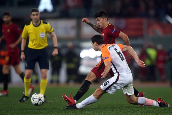 Liga dos Campeões da Uefa: AS Roma vs Shakhtar Donetsk — Fotografia de Stock