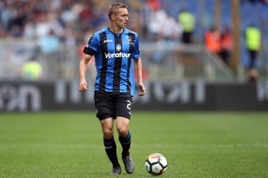 Rome, İtalya - 06 Mayıs 2018: Stadio Olimpico, Roma, İtalya. Serie A. Ss Lazio vs Atalanta. Castagne eylem sırasında Serie A futbol maç Lazio vs Atalanta Roma Stadio Olimpico