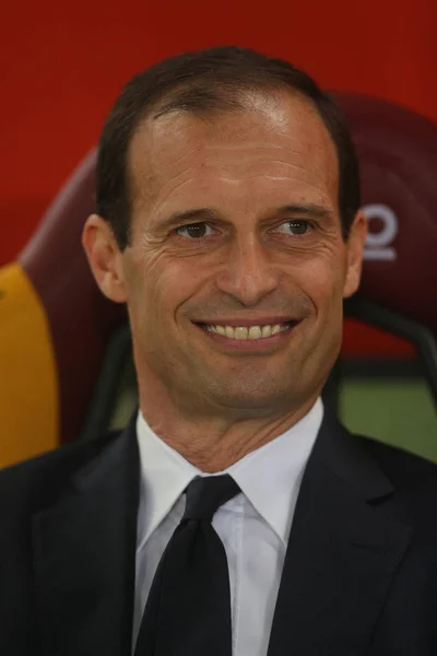 Rom Italien Maj 2018 Serie Som Roma Juventus Max Allegri — Stockfoto