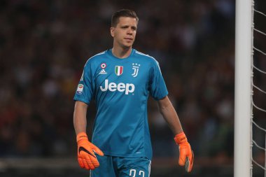 13.05.2018. Stadio Olimpico, Roma, İtalya. Serie A. Roma vs Fc Juventus.Szczesny Serie A futbol sırasında eylem olarak Roma Rakip Juventus Roma Stadio Olimpico maç.