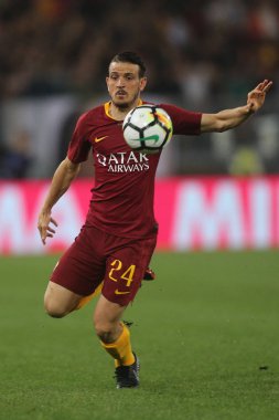 13.05.2018. Stadio Olimpico, Roma, İtalya. Serie A. Rakip Fc Juventus. Alessandro Florenzi eylem sırasında Serie A futbol maç olarak Roma Rakip Juventus Roma Stadio Olimpico