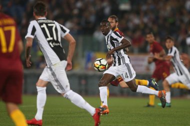 13.05.2018. Stadio Olimpico, Roma, İtalya. Serie A. Roma vs Fc Juventus.Matuidi Serie A futbol sırasında eylem olarak Roma Rakip Juventus Roma Stadio Olimpico maç.