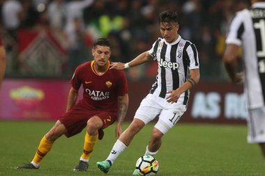 13.05.2018. Stadio Olimpico, Roma, İtalya. Serie A. Rakip Fc Juventus. Paulo Dybala eylem sırasında Serie A futbol maç olarak Roma Rakip Juventus Roma Stadio Olimpico