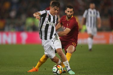 13.05.2018. Stadio Olimpico, Roma, İtalya. Serie A. Rakip Fc Juventus. Paulo Dybala eylem sırasında Serie A futbol maç olarak Roma Rakip Juventus Roma Stadio Olimpico