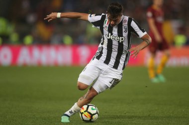 13.05.2018. Stadio Olimpico, Roma, İtalya. Serie A. Rakip Fc Juventus. Paulo Dybala eylem sırasında Serie A futbol maç olarak Roma Rakip Juventus Roma Stadio Olimpico