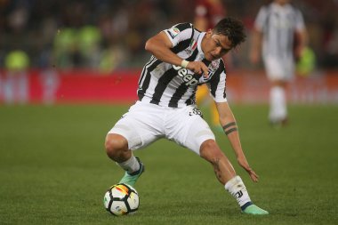 13.05.2018. Stadio Olimpico, Roma, İtalya. Serie A. Rakip Fc Juventus. Paulo Dybala eylem sırasında Serie A futbol maç olarak Roma Rakip Juventus Roma Stadio Olimpico