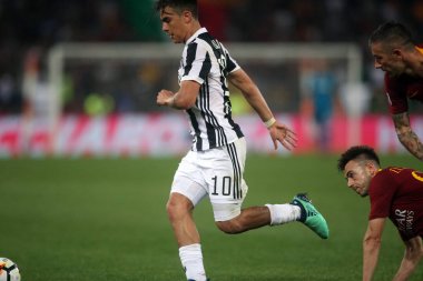 13.05.2018. Stadio Olimpico, Roma, İtalya. Serie A. Rakip Fc Juventus. Paulo Dybala eylem sırasında Serie A futbol maç olarak Roma Rakip Juventus Roma Stadio Olimpico