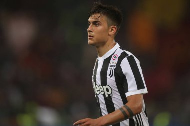 13.05.2018. Stadio Olimpico, Roma, İtalya. Serie A. Roma vs Fc Juventus.Paulo Dybala Serie A futbol sırasında eylem olarak Roma Rakip Juventus Roma Stadio Olimpico maç.