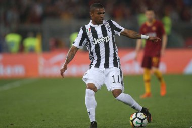 13.05.2018. Stadio Olimpico, Roma, İtalya. Serie A. Rakip Fc Juventus. Douglas Costa eylem sırasında Serie A futbol maç olarak Roma Rakip Juventus Roma Stadio Olimpico
