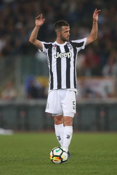 2018 สเตด โอล โรม ตาล เซเรน โรมาก บฟรานซ สโก Pjanic — ภาพถ่ายสต็อก