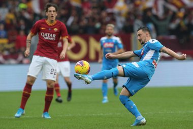 Serie A Futbol Maçı: Romanlar Napoli Roma 'ya Karşı - 2 Kasım 2019