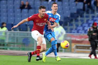 Serie A Futbol Maçı: Romanlar Napoli Roma 'ya Karşı - 2 Kasım 2019