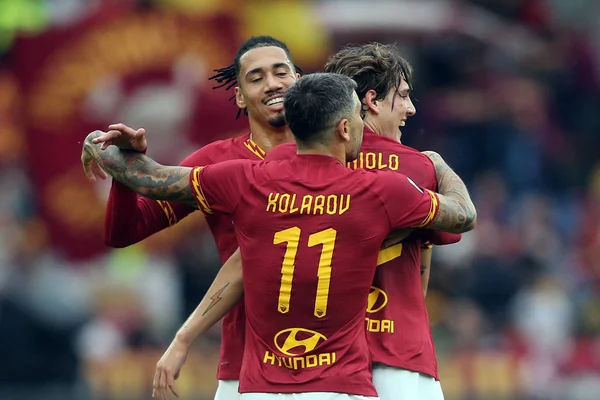 Serie A Soccer Match: As Roma Vs Napoli Ρώμη, Ιταλία - 2 Νοεμβρίου 2019 — Φωτογραφία Αρχείου