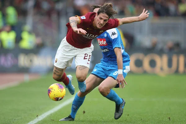 Serie A Soccer Match: As Roma Vs Napoli Ρώμη, Ιταλία - 2 Νοεμβρίου 2019 — Φωτογραφία Αρχείου