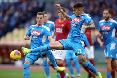 Serie A Futbol Maçı: Romanlar Napoli Roma 'ya Karşı - 2 Kasım 2019