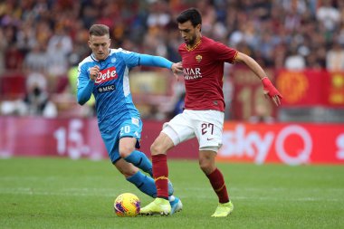 Serie A Futbol Maçı: Romanlar Napoli Roma 'ya Karşı - 2 Kasım 2019