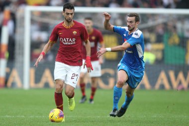 Serie A Futbol Maçı: Romanlar Napoli Roma 'ya Karşı - 2 Kasım 2019