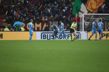 Serie A Futbol Maçı: Romanlar Napoli Roma 'ya Karşı - 2 Kasım 2019