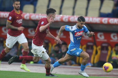 Serie A Futbol Maçı: Romanlar Napoli Roma 'ya Karşı - 2 Kasım 2019