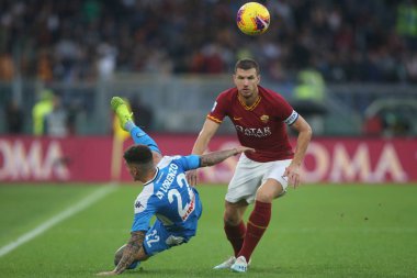 Serie A Futbol Maçı: Romanlar Napoli Roma 'ya Karşı - 2 Kasım 2019