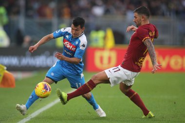 Serie A Futbol Maçı: Romanlar Napoli Roma 'ya Karşı - 2 Kasım 2019